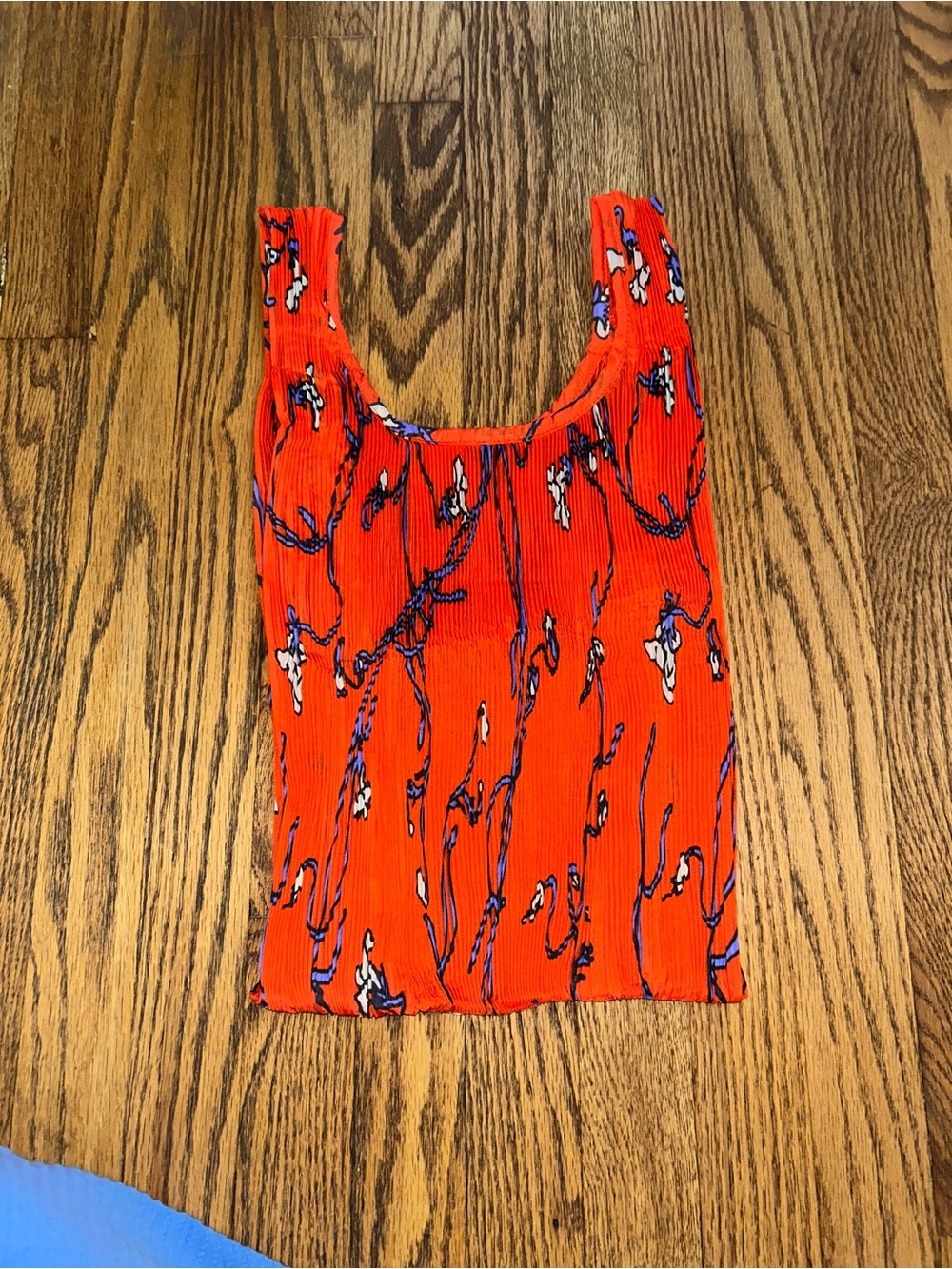 Pleated Baggu in Red Snapdragon